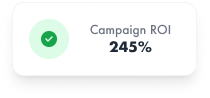 Campaign ROI 245%